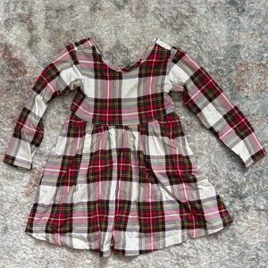 Hanna Andersson Red and White Plaid Kids Dress
